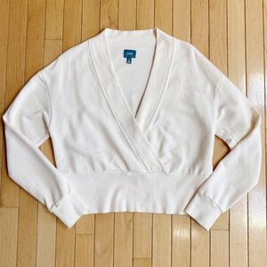 JAG Cross Front Cotton Sweatshirt Sz S